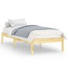 vidaXL Bed Frame without Mattress Solid Wood Single