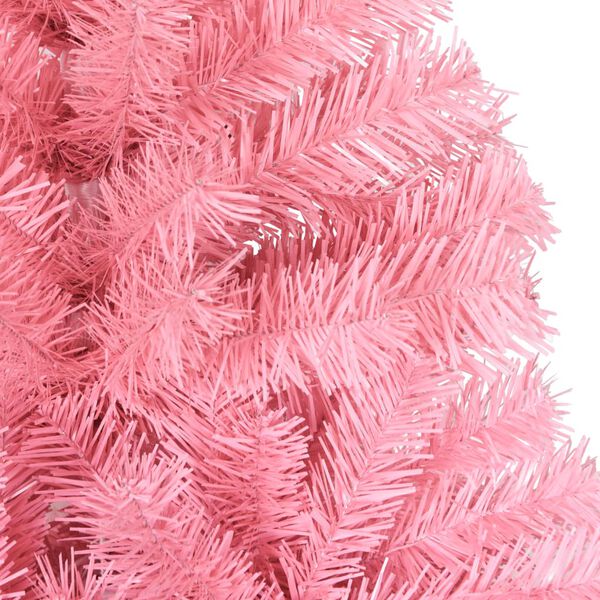 vidaXL Artificial Christmas Tree with Stand Pink 120 cm PVC