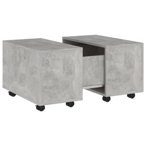 vidaXL Coffee Table | Concrete Grey | Engineered Wood | Medium | Extendable
