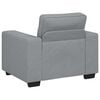 vidaXL Sofa Chair Light Grey 60 cm Fabric