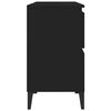 vidaXL Sink Cabinet Black 80x33x60 cm Engineered Wood