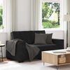vidaXL 2-Seater Sofa Black 120 cm Velvet