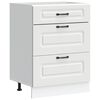 vidaXL Kitchen Base Cabinet "Kalmar" White Engineered Wood