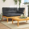 vidaXL Garden Pallet Corner Sofa with Cushions Solid Wood Acacia