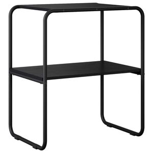 vidaXL Console Table Black Oak 60 x 42.5 x 70 cm Engineered Wood