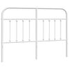 vidaXL Metal Replace Headboard White 150 cm