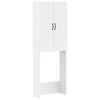 vidaXL Toilet Cabinet HOORN White 66 x 25.5 x 190 cm Engineered Wood