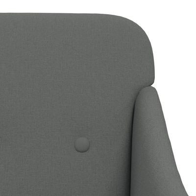 vidaXL Armchair Dark Grey 63x76x80 cm Fabric