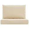 vidaXL Pallet Cushions 2 pcs Beige Oxford Fabric