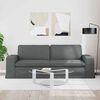 vidaXL Sofa Dark Grey 222 x 80 x 82 cm Fabric