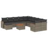 vidaXL Patio Sofa Set 11-Seaters Grey