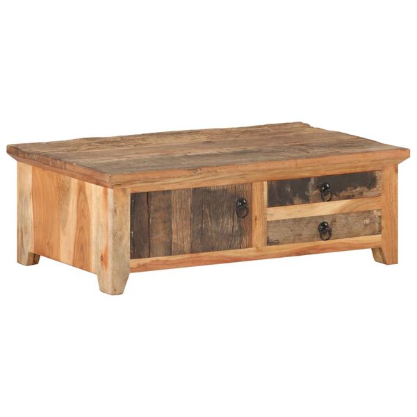 vidaXL Coffee Table 90x50x31 cm Solid Reclaimed Wood