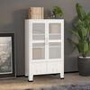 vidaXL Industrial Storage Chest White Metal