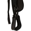 vidaXL Western Saddle. Headstall&Breast Collar Real Leather 13" Black