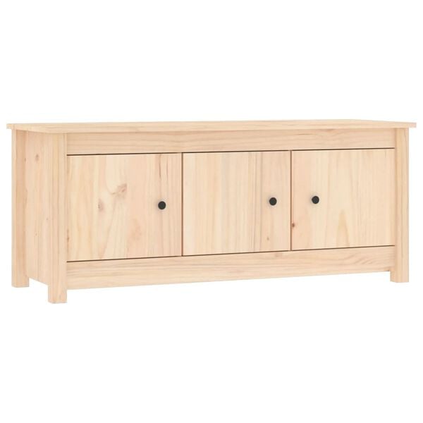 vidaXL Shoe Cabinet 110x38x45.5 cm Solid Wood Pine