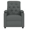 vidaXL Recliner Chair Dark Grey Fabric