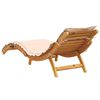 vidaXL Sun Loungers with Cushions 2 pcs Beige Solid Wood Acacia