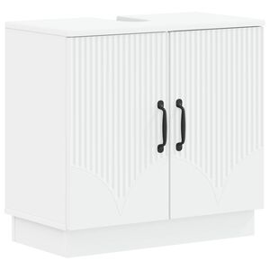 vidaXL Bathroom Sink Cabinet HOORN White 59.5 x 31.5x 56 cm