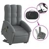 vidaXL Electric Stand up Massage Recliner Chair Dark Grey Fabric