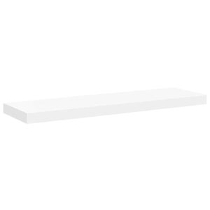 vidaXL Floating Wall Shelf White 80x23.5x3.8 cm MDF