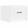 vidaXL Coffee Table with Drawer White 49 x 50 x 37 cm Engineered Wood