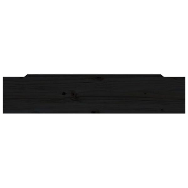 vidaXL Bed Drawers 4 pcs Black Solid Wood Pine