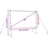 vidaXL Projection Screen with Stands 108 Inch 16:9