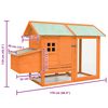 vidaXL Chicken Cage Solid Pine & Fir Wood 170x81x110 cm