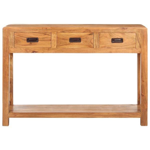 vidaXL Console Table 110x40x76 cm Solid Acacia Wood Honey Finish