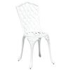 vidaXL Garden Dining Set 5 pcs White Aluminium