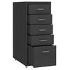 vidaXL Mobile File Cabinet Anthracite 28x41x69 cm Metal