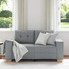 vidaXL Loveseat Sofa Light Grey 160x77x82 cm Fabric