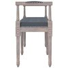 vidaXL Bench Dark Grey 110x40x70 cm Velvet