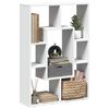 vidaXL Bookcase White 63x20x90 cm Engineered Wood