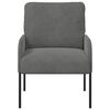 vidaXL Sofas with Cushion 55cm Dark Grey Plywood