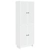 vidaXL Cabinet Set 2 pcs White Engineered Wood