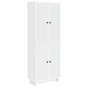 vidaXL Cabinet Set 2 pcs White Engineered Wood
