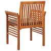 vidaXL Garden Dining Chairs with Cushions 2 pcs Solid Acacia Wood