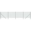 vidaXL Wire Mesh Fence Green 1,8x10 m Galvanised Steel