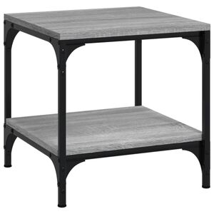 vidaXL Coffee Table Grey Sonoma 50x50x40 cm Engineered Wood