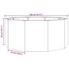 vidaXL Planter Black 120 x 120 x 50 cm Steel