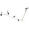 vidaXL Adjustable Boat Trailer with Pneumatic Tires 200 kg Load Silver