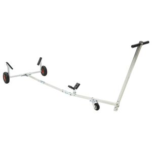 vidaXL Adjustable Boat Trailer with Pneumatic Tires 200 kg Load Silver