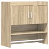 vidaXL Wall Shelf Wall-Mounted Sonoma Oak 80 x 36 x 80 cm
