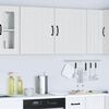 vidaXL Kitchen Wall Cabinets 2 pcs "Lucca" White Engineered Wood