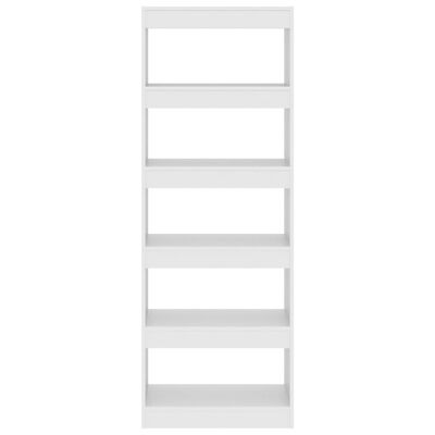 vidaXL Book Cabinet/Room Divider White 60x30x166 cm Engineered Wood