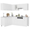 vidaXL 11 Piece Kitchen Cabinet Set Lyon" White Engineered Wood