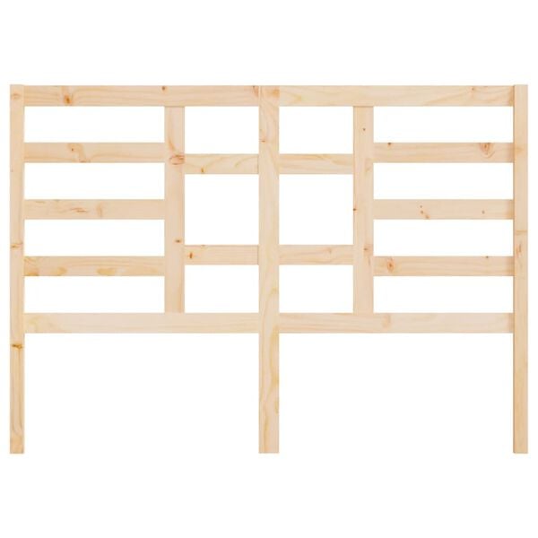 vidaXL Bed Headboard 141x4x104 cm Solid Wood Pine
