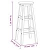 vidaXL 3 Piece Garden Bar Set Solid Wood Acacia