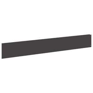 vidaXL Lawn Edging 10 pcs 100 x 15 cm Steel Black